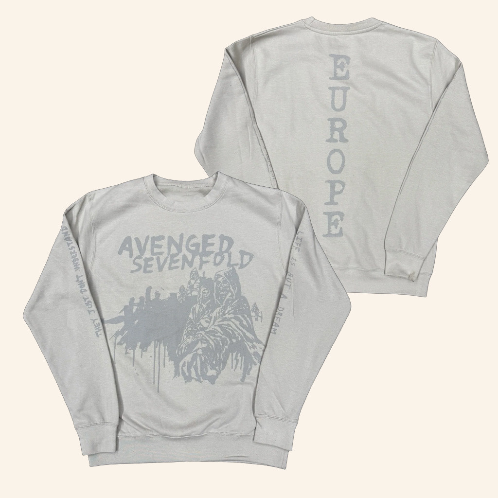 A7x World Merch Avenged Sevenfold Europe Tour Libad Sweatshirt Dad Christmas Gifts