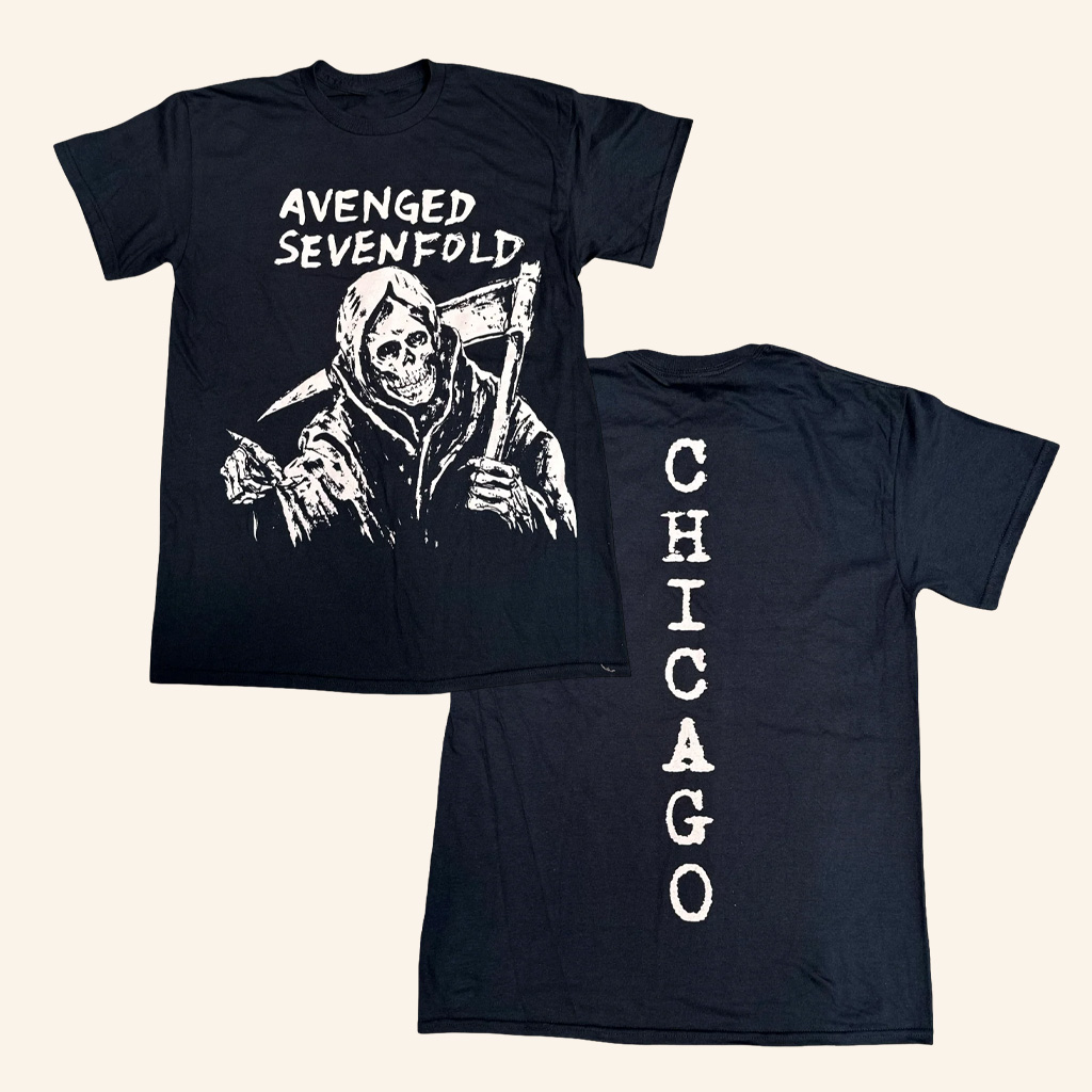 A7X World Merch Avenged Sevenfold Reaper Soldier Field Pop-Up Shirt Gifts For Fan