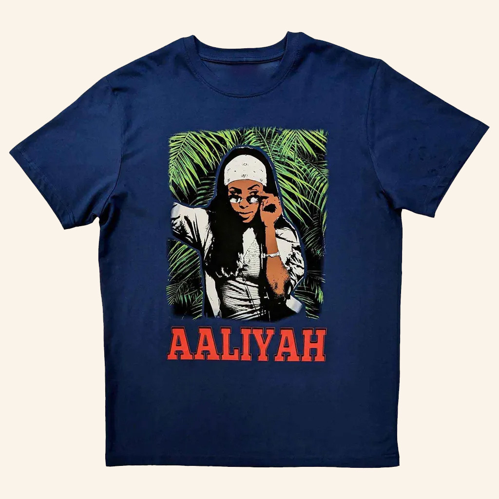 Aaliyah Merch Aaliyah Foliage T-Shirt Music Lover Gift Ideas For Him Aaliyah Merch Aaliyah Foliage T-Shirt Music Lover Gift Ideas For Him