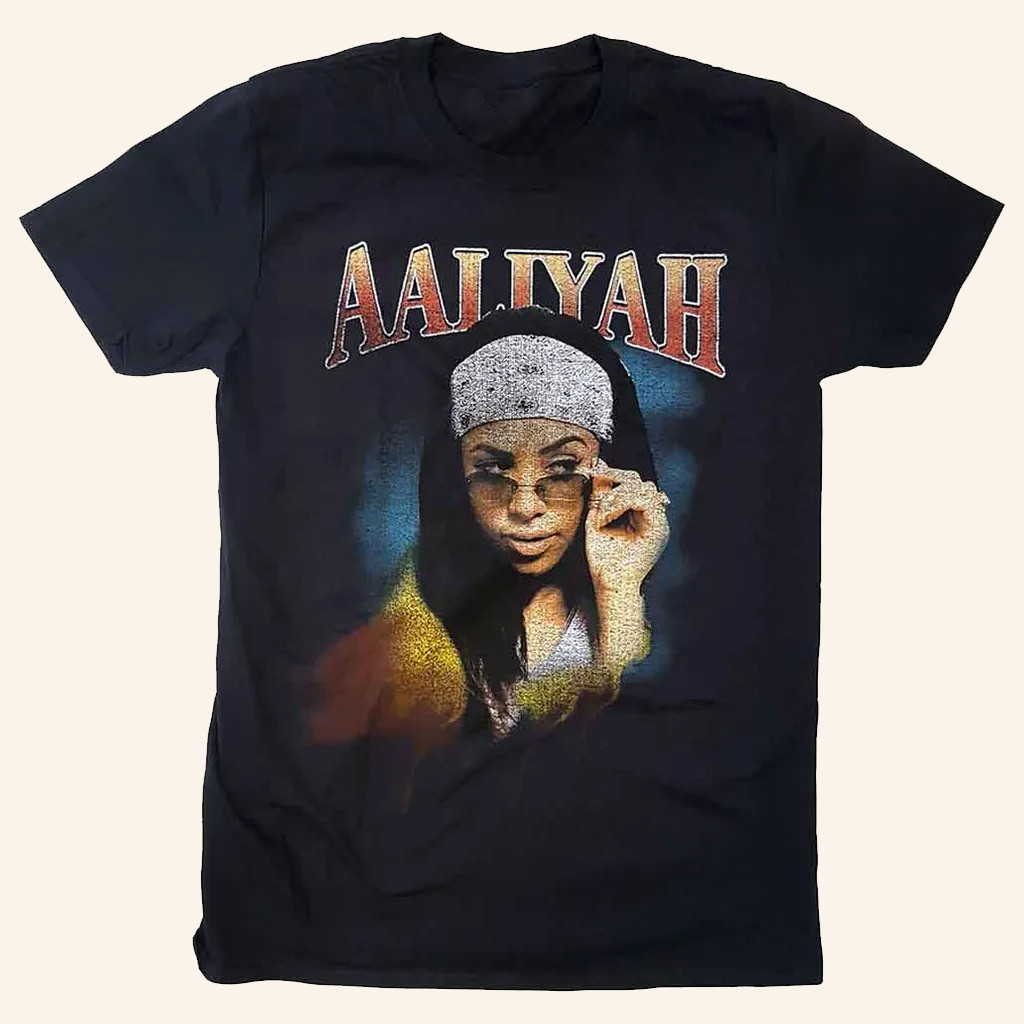 Aaliyah Merch Aaliyah Trippy T-Shirt Christmas Gifts For Music Lovers