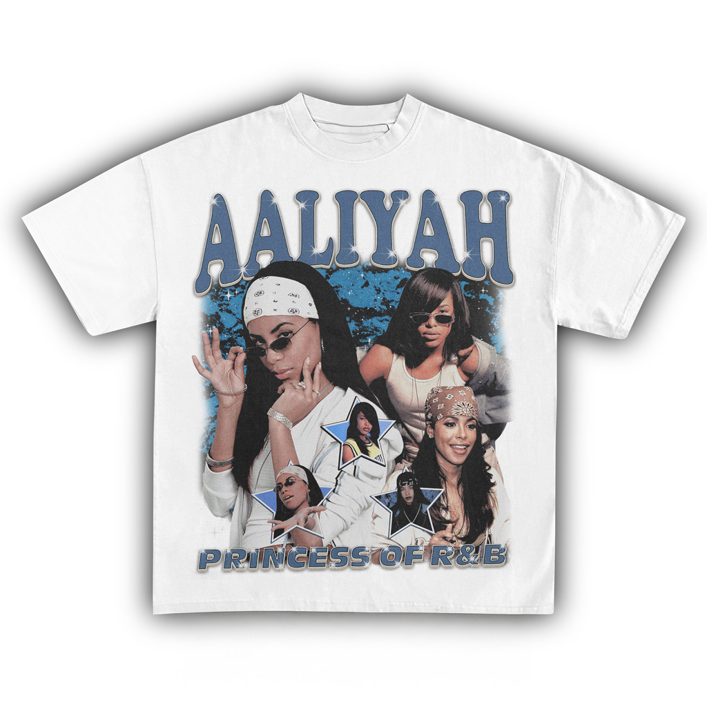 Aaliyah Vintage T-Shirt Princess Of RB Shirt Gifts For Music Fans Aaliyah Vintage T-Shirt Princess Of RB Shirt Gifts For Music Fans