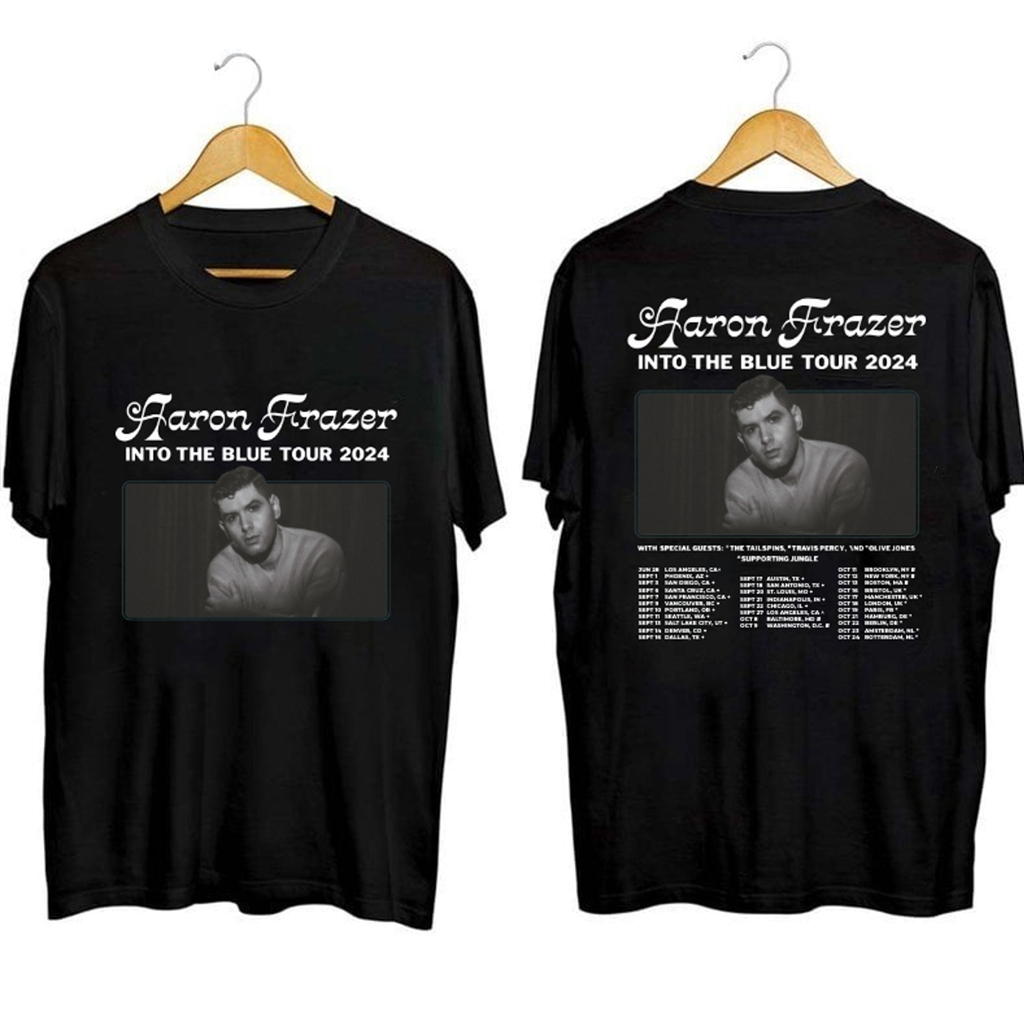 Aaron Frazer Into The Blue Tour Shirt Aaron Frazer Merch Best Gifts For Music Lovers