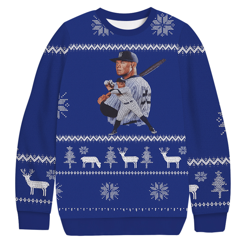 Aaron Judge Basketball Yankees Christmas Ugly Sweatshirt Festive Xmas Winter Sweater Gift Ideas