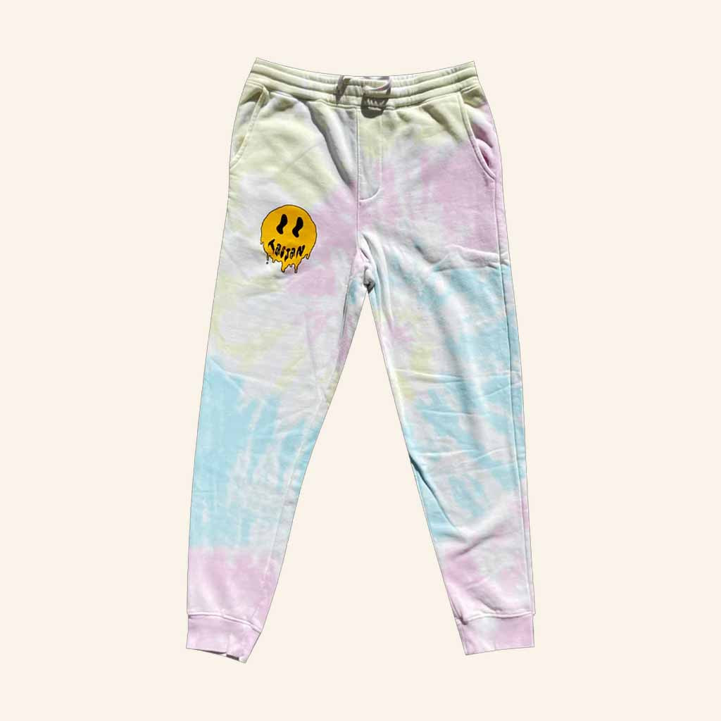 Aaron Lee Tasjan Merch Smiley Tie Dye Sweatpants Gifts For Daughter Aaron Lee Tasjan Merch Smiley Tie Dye Sweatpants Gifts For Daughter