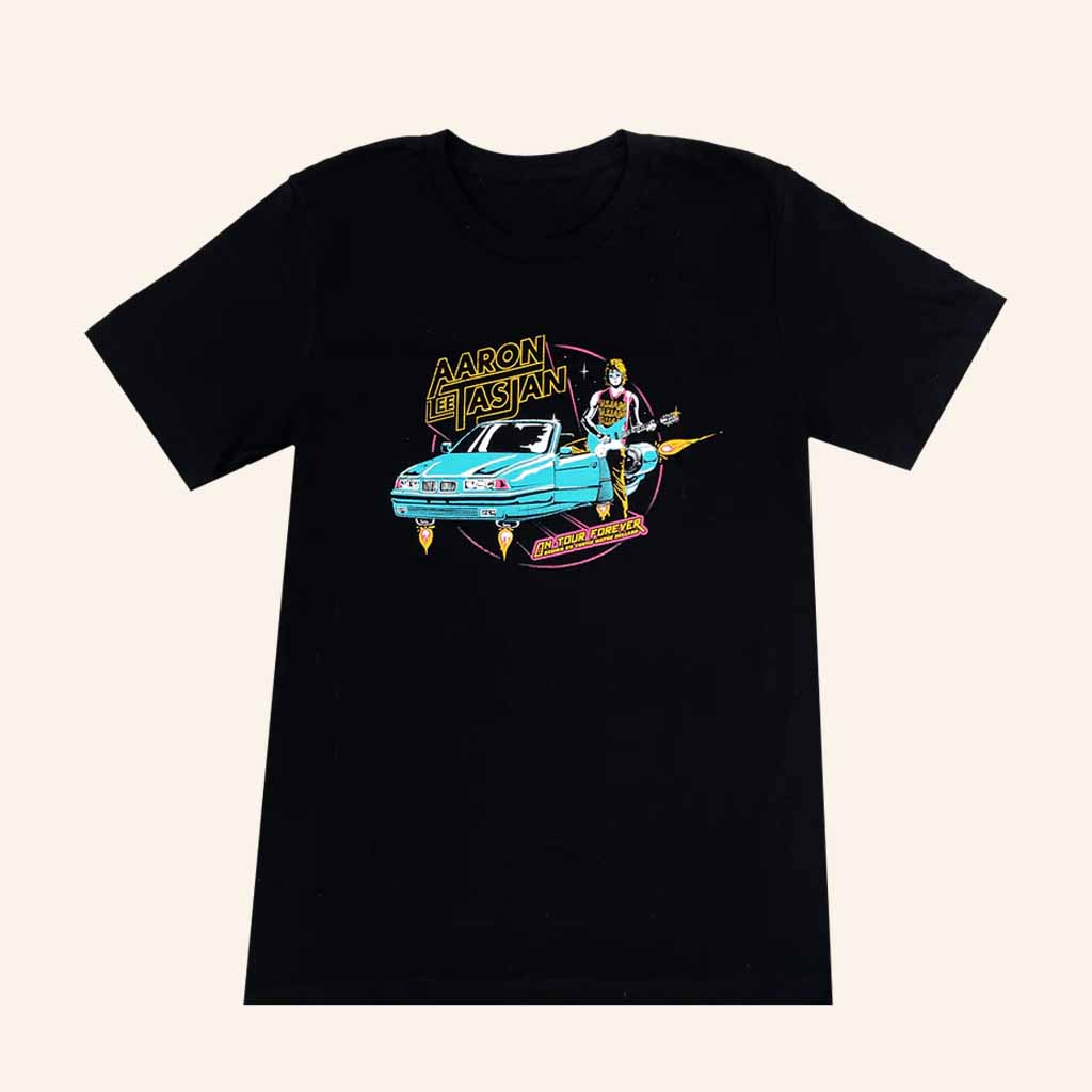 Aaron Lee Tasjan Merch Space Black T-Shirt Gifts For Music Fans Aaron Lee Tasjan Merch Space Black T-Shirt Gifts For Music Fans