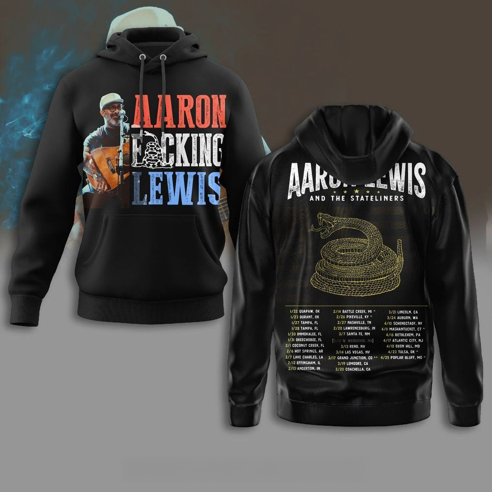 Aaron Lewis 2026 American Tour Hoodie Aaron Lewis Merch Best Birthday Gift For Fans