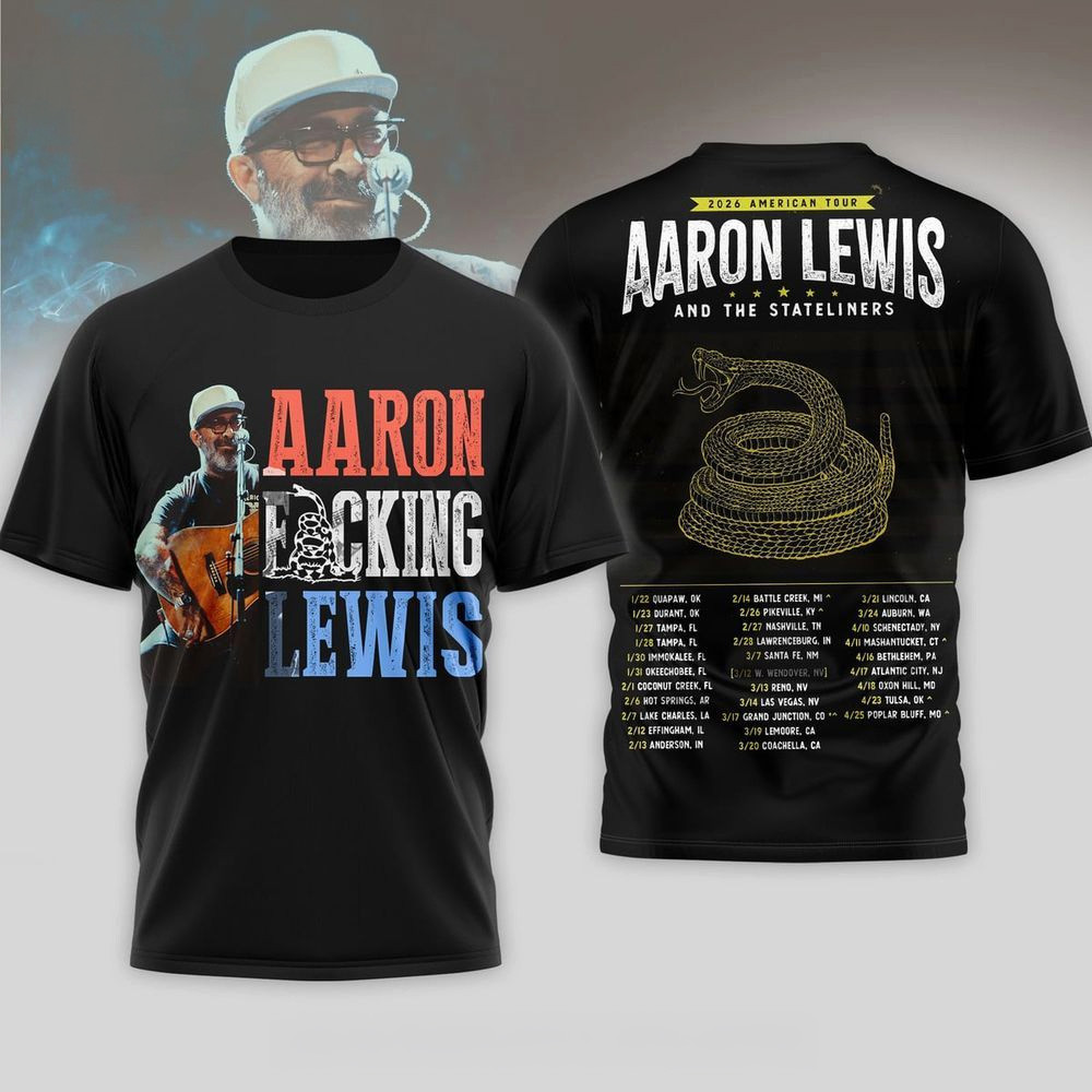 Aaron Lewis 2026 American Tour T-Shirt Aaron Lewis Merch Best Birthday Gift For Dad