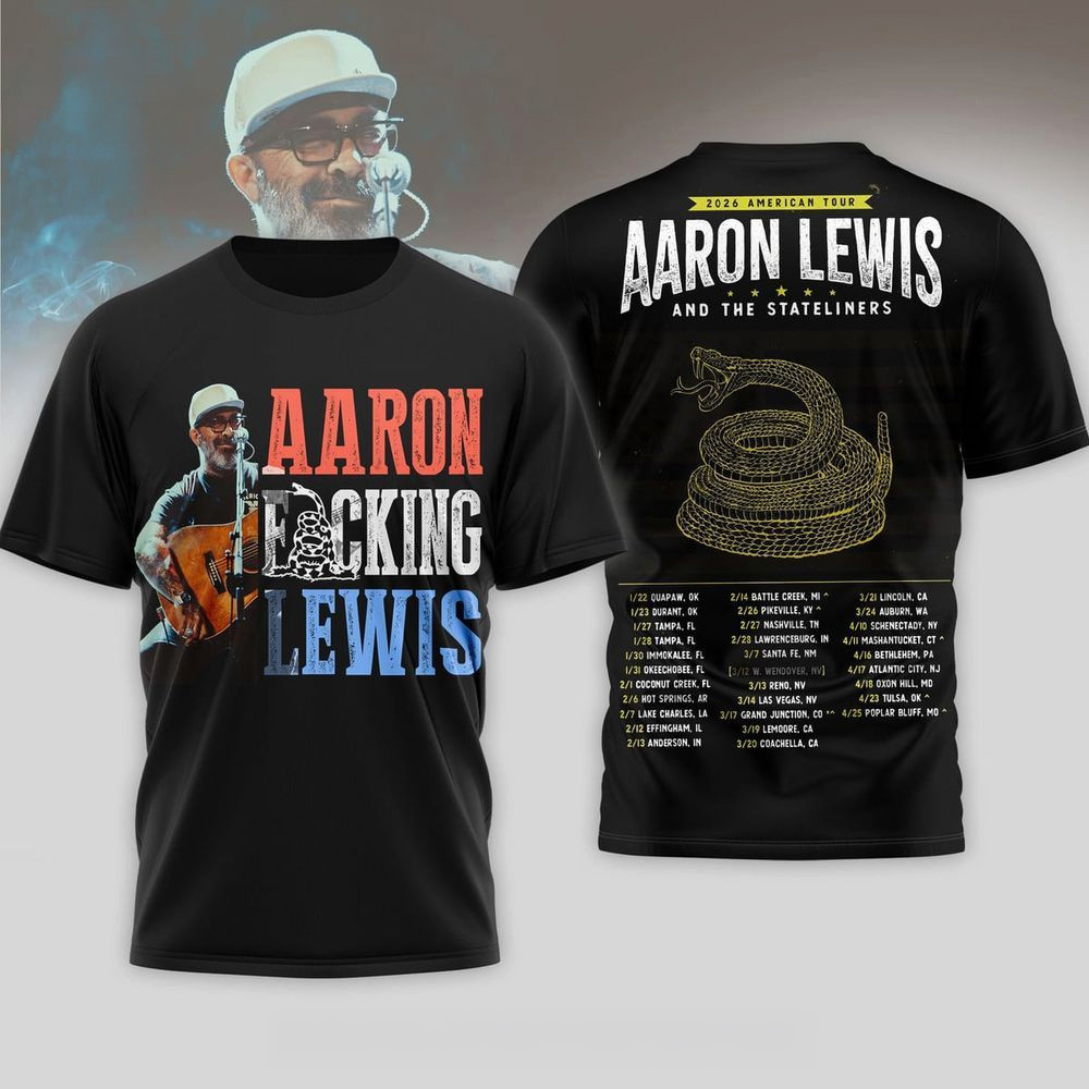 Aaron Lewis 2026 American Tour T-Shirt Aaron Lewis Merch Gifts For Music Fans