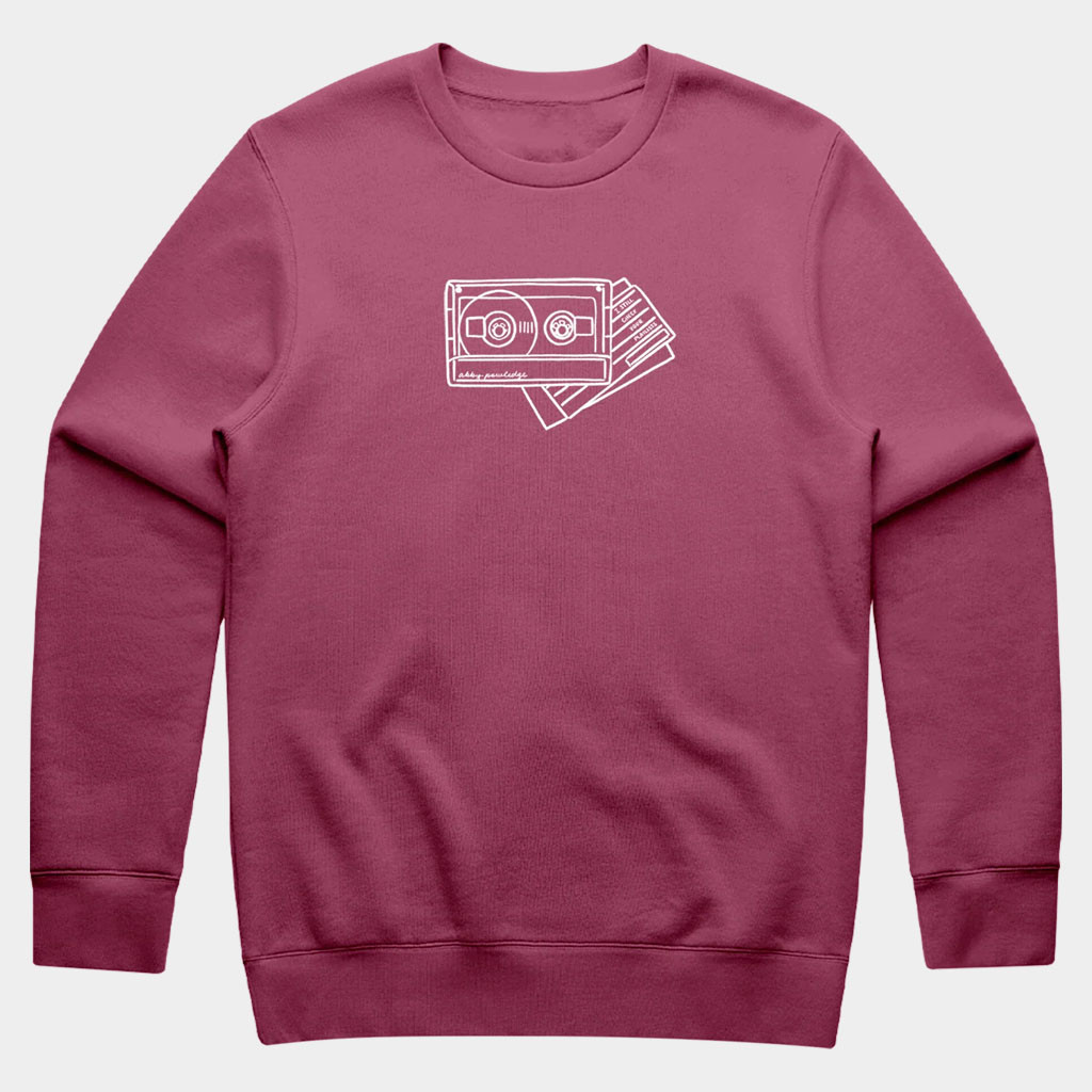 Abby Powledge Merch Cassette Crewneck Abby Powledge Sweatshirt Gifts For Music Lovers