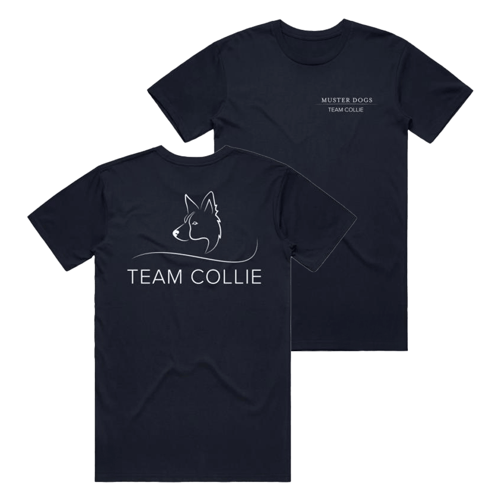 Abc Merch Muster Dogs Team Collie Navy T-Shirt Gifts For Father's Day From Son Abc Merch Muster Dogs Team Collie Navy T-Shirt Gifts For Father's Day From Son