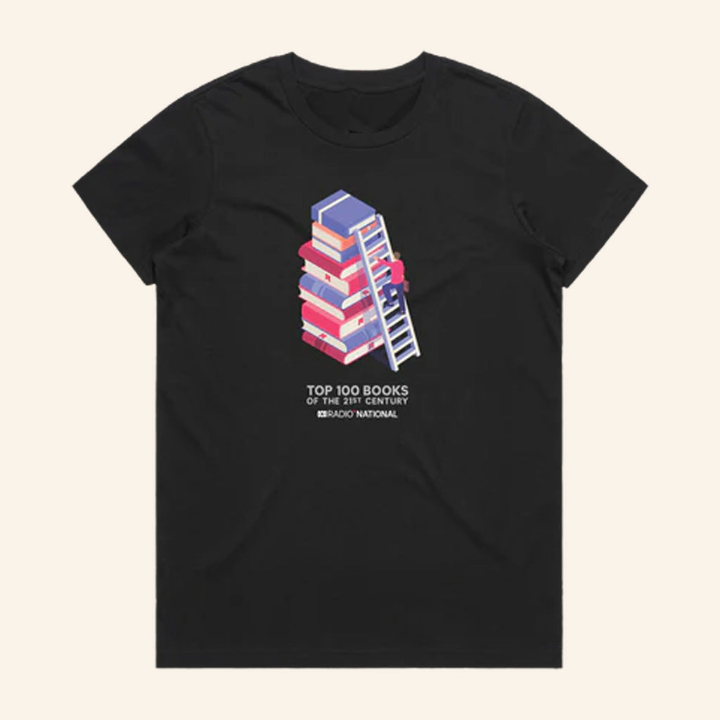 Abc Merch Top 100 Books Ladder Black T-Shirt Gifts For Wife Abc Merch Top 100 Books Ladder Black T-Shirt Gifts For Wife