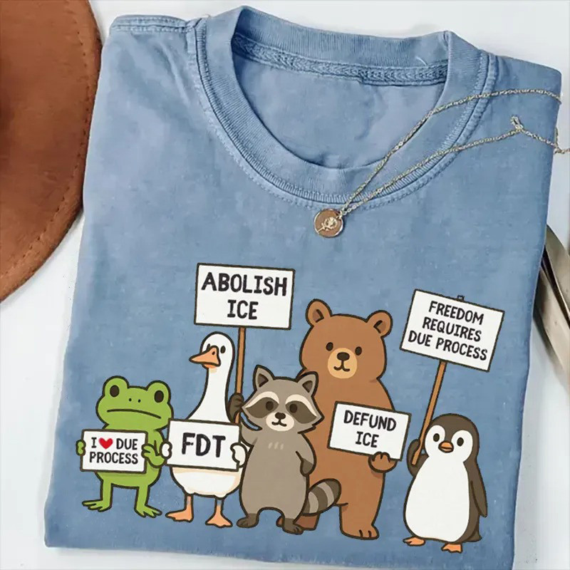 Abolish ICE Bear T-Shirt Immigrant Rights Graphic Tee Gift For Organizers