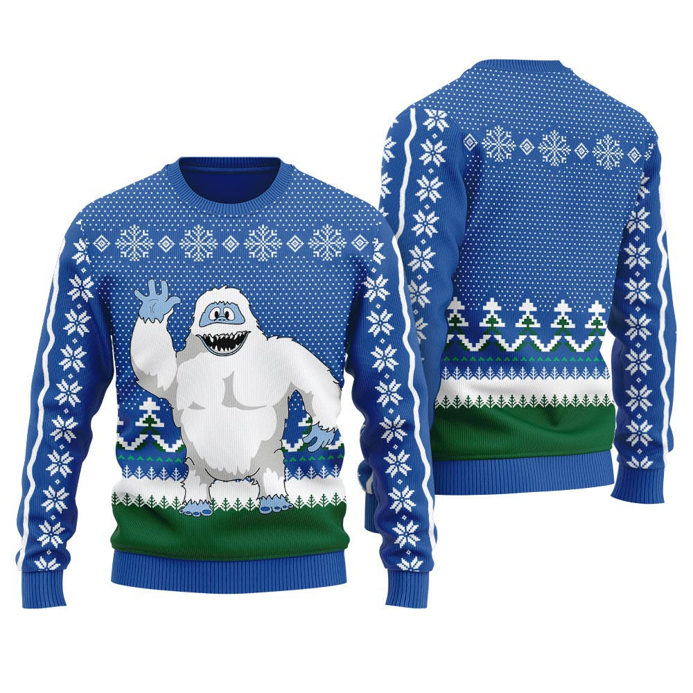 Abominable Snowman Christmas Sweater Thoughtful Winter Gift Merch for Special Moments