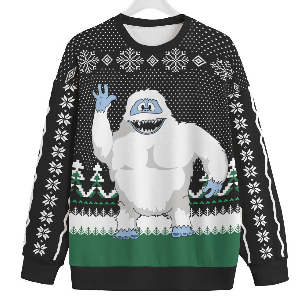 Abominable Snowman Ugly Christmas Sweater Plus Size Trendy Christmas Sweater for Winter Outfits