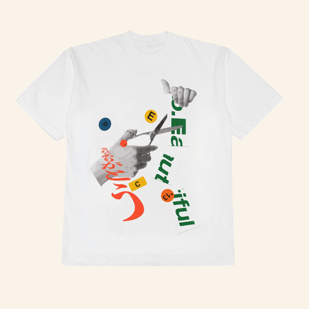 Above The Clouds Merch Cutting White T-Shirt Christmas Gifts For Boyfriend