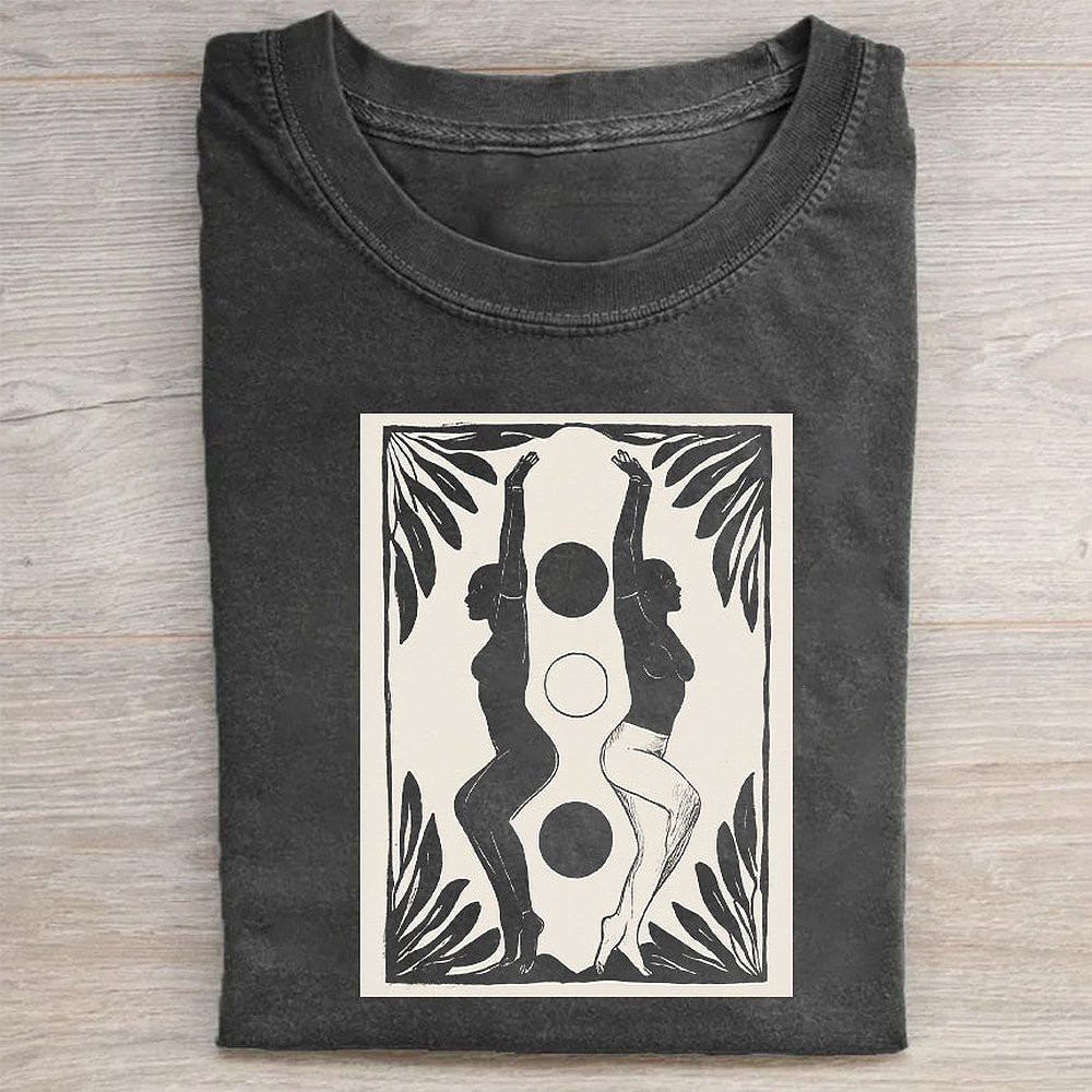 Abstract Art Graphic T-Shirt Unique Streetwear Tee For Artists And Creatives