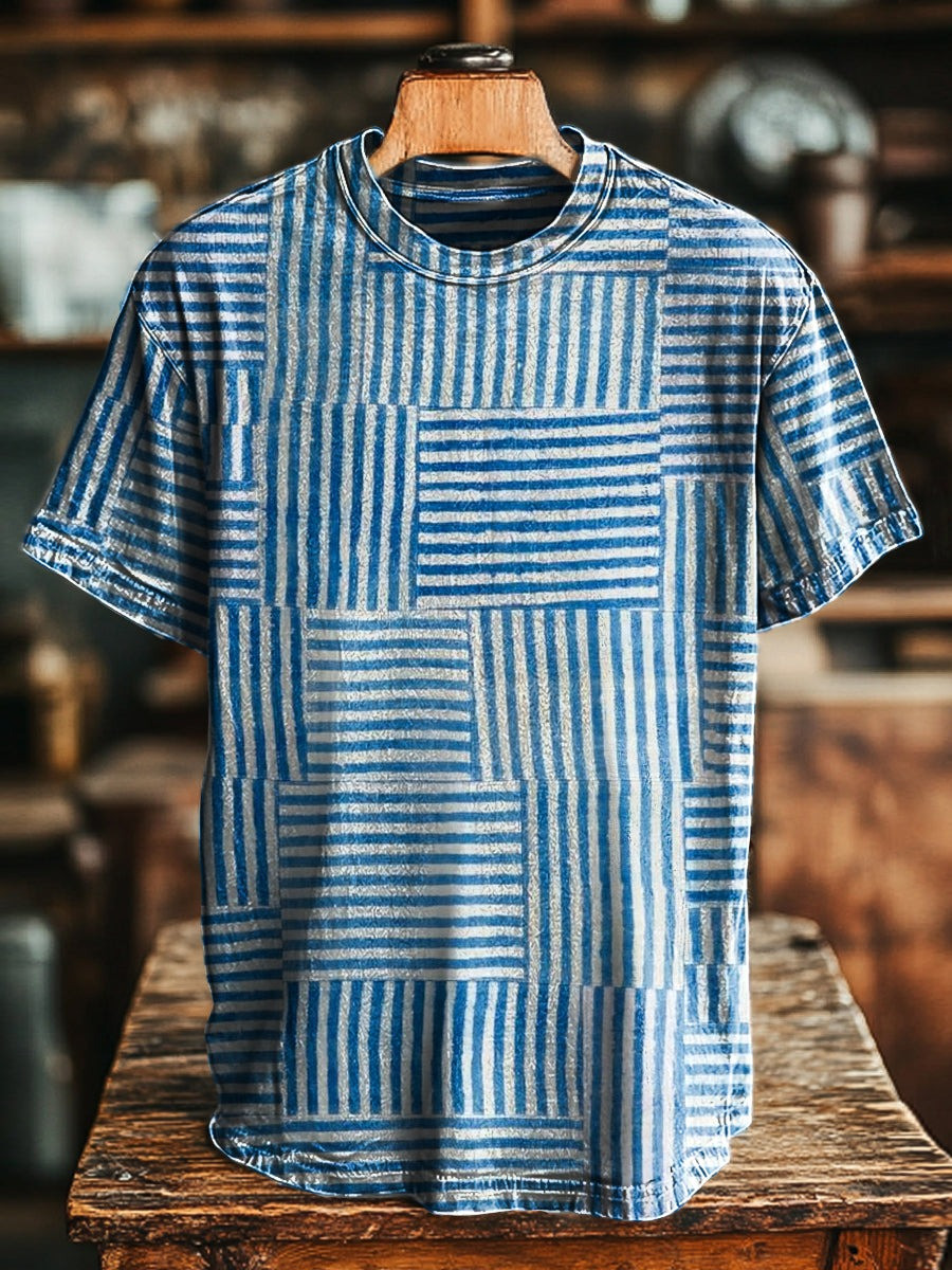Abstract Line Geometric T-Shirt Minimalist Style Present Ideas For Him