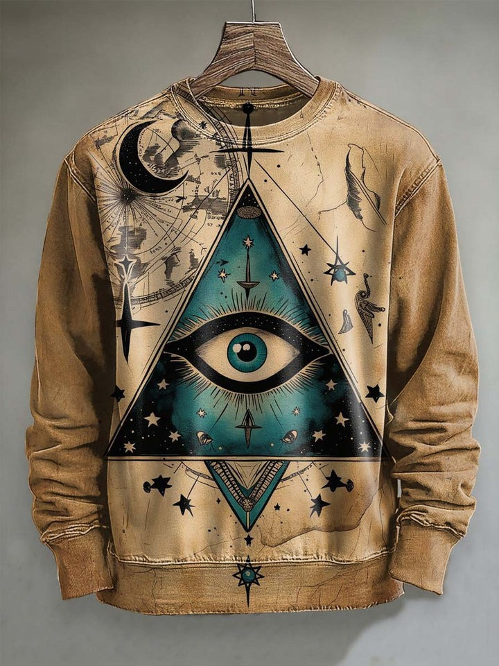 Abstract Sacred Art Sweatshirt Gothic Apparel Ideal Present For Psychical Lovers