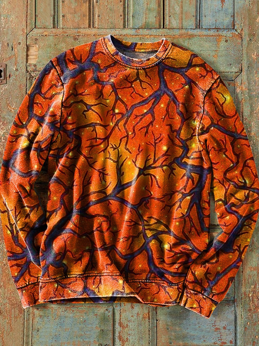 Abstract Tree Halloween Sweatshirt Art Apparel Ideal Presents For Tree Lovers