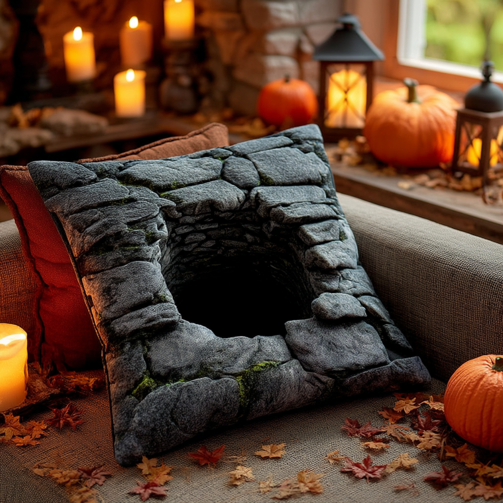 Abyss Gate Quilted Pillow Case Holiday Pillow Covers Gifts For Halloween Lovers