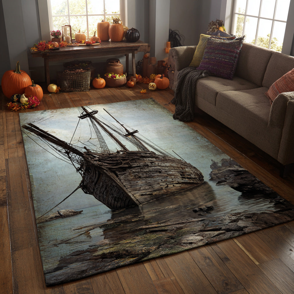 Abyss Horizon Area Rug Dining Room Table Decorated For Christmas Ocean Beach Themed Presents