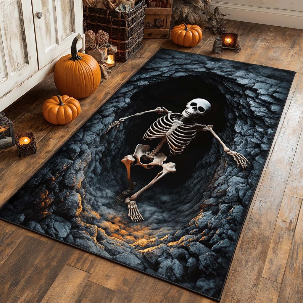 Abyss Skeleton Area Rug Living Room Rugs Xmas Gifts For Family