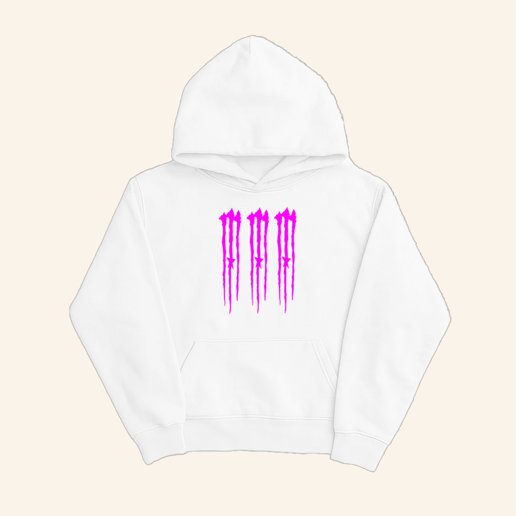 Ac1d Star Club Merch Ac1d Monst3r White Hoodie Gifts Ideas For Sisters