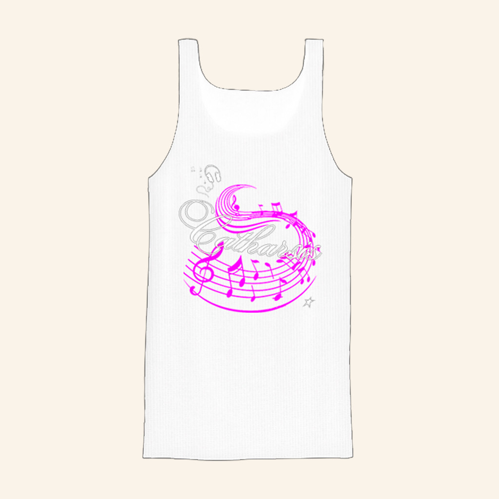 Ac1d Star Club Merch Catharsis White Tank Top Unique Gifts For Her