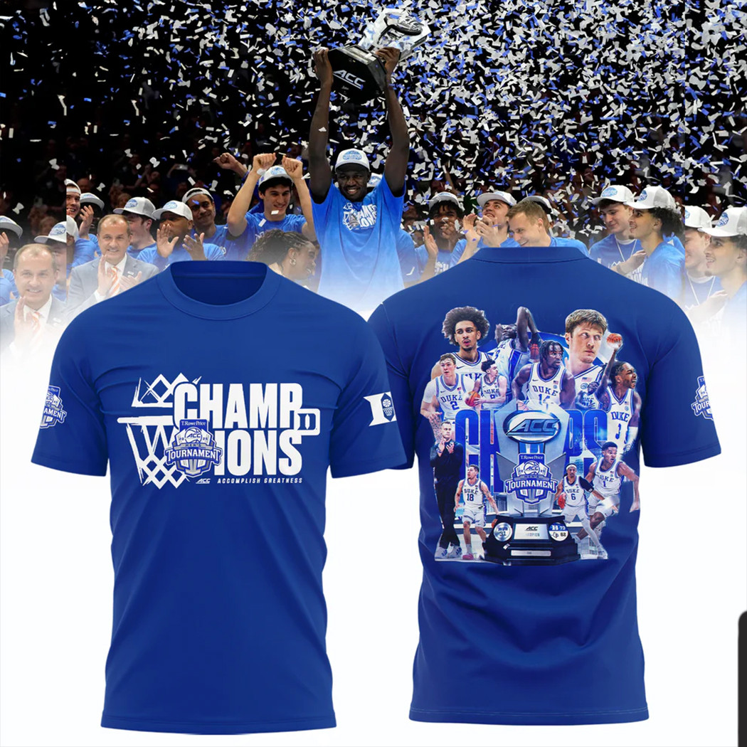 ACC Championship 2025 T-Shirt For Fans ACC Men's Basketball Conference Tournament Champions