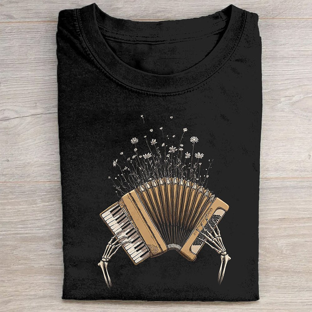 Accordion Graphic T-Shirt Music Lover Tee For Accordion Players And Musicians