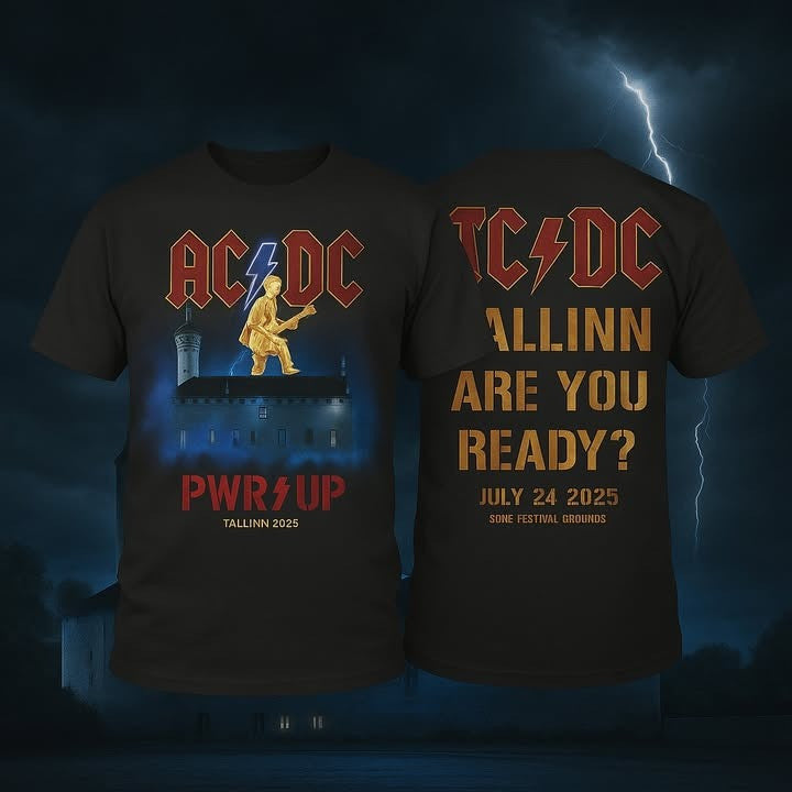 ACDC Are You Ready T-Shirt PWR UP Tour 2025 ACDC Merch Fathers Day Gifts Special
