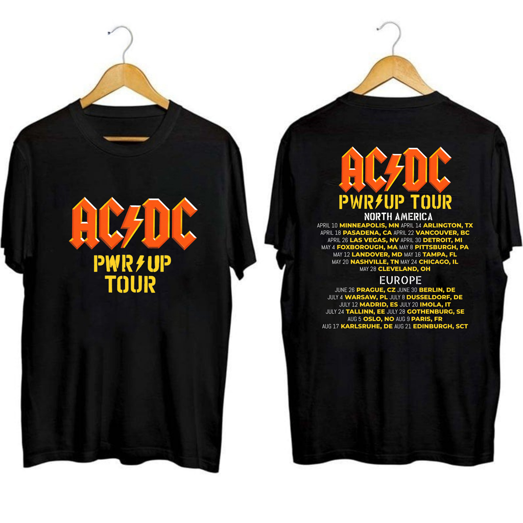 ACDC Band Tour 2025 Shirt ACDC Merch Christmas Gift Ideas For Music Lovers