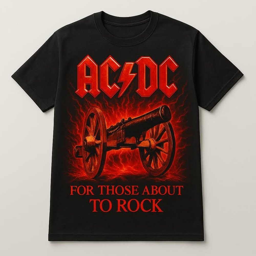 ACDC Concert T-Shirt For Those About To Rock Shirt Best Gifts For Music Lovers