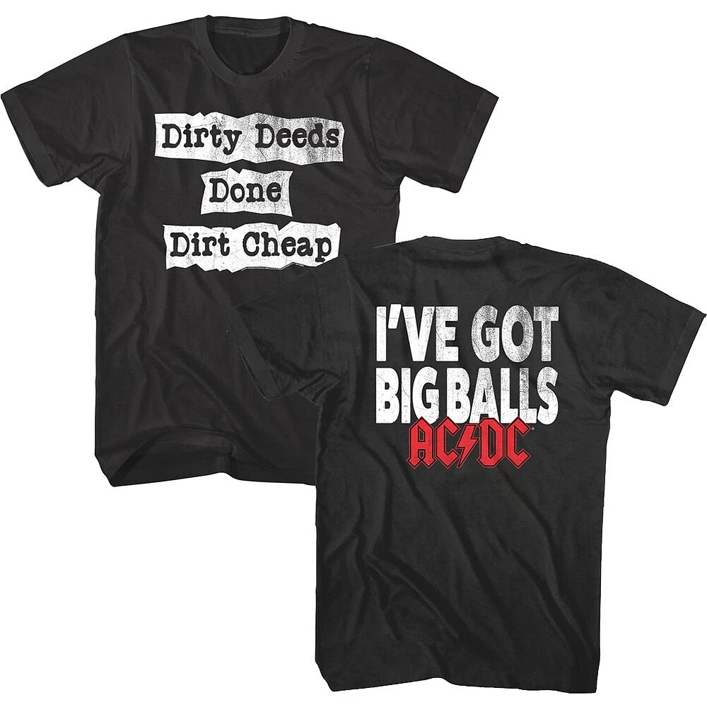 ACDC Dirty Deeds Tour T-Shirt Hard Rock Band Merch Best Gift For Music Fans