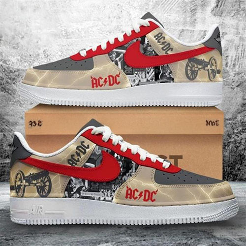 ACDC For Those About to Rock We Salute You Air Force Shoes Gifts For Music Lovers