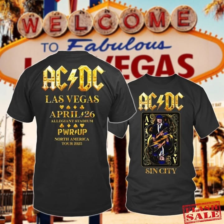 ACDC Las Vegas 2025 Tour T-Shirt Gift For ACDC Fans