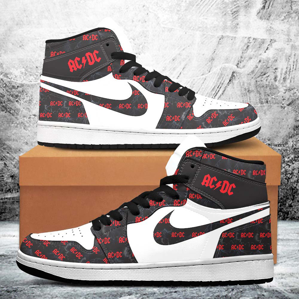 ACDC M72 Tour Rock Music AJ1 Sneaker Gifts For Someone Who Loves Music
