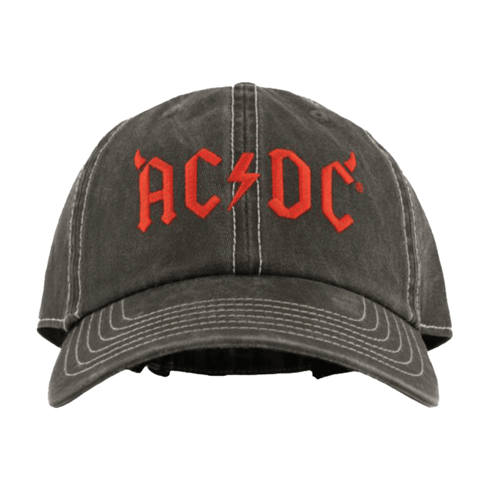 ACDC Merch ACDC Horns Logo Hat Father's Day Gifts Music Lover ACDC Merch ACDC Horns Logo Hat Father's Day Gifts Music Lover