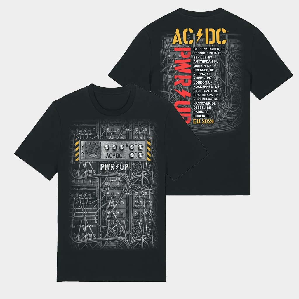 ACDC Merch ACDC PWR UP Wires 2024 Tour T-Shirt Gift For Concert Lover