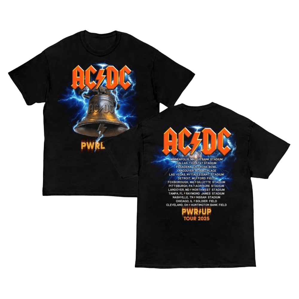 ACDC Merch Hells Bells Pwr Up Tour T-Shirt Gift For Concert Lover ACDC Merch Hells Bells Pwr Up Tour T-Shirt Gift For Concert Lover