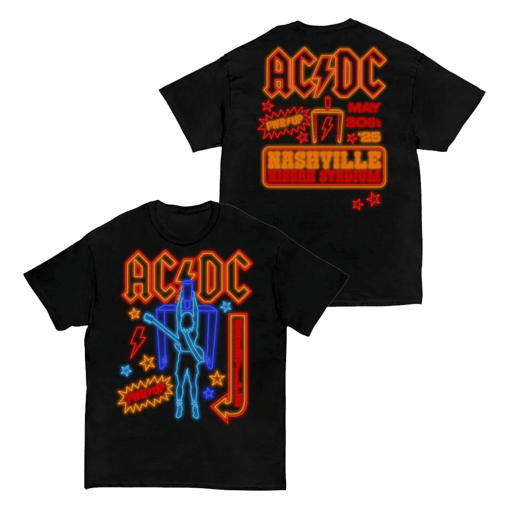 ACDC Merch Nashville Pwr Up Tour T-Shirt Gifts For Music Enthusiasts ACDC Merch Nashville Pwr Up Tour T-Shirt Gifts For Music Enthusiasts