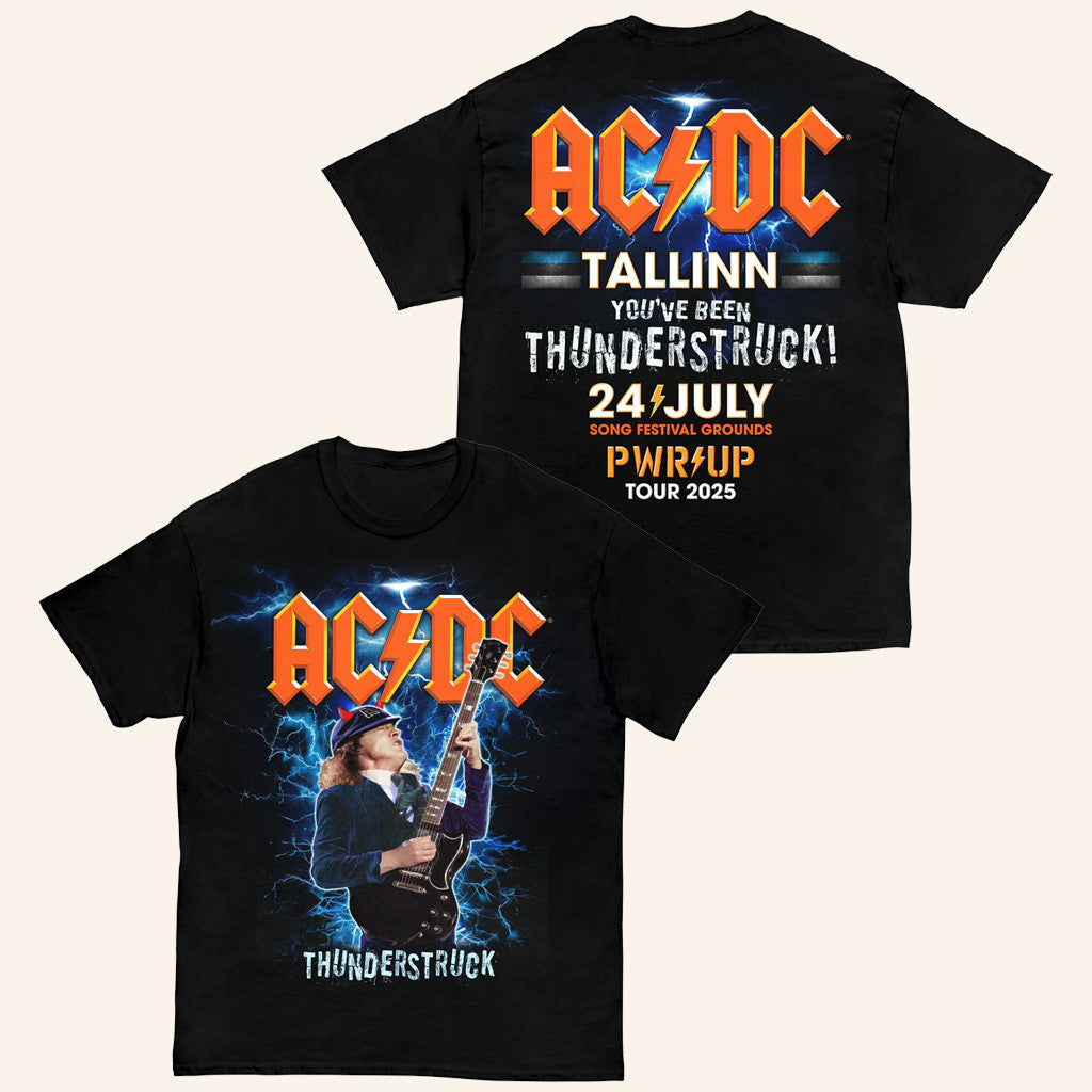 ACDC Merch Tallinn Pwr Up Tour T-Shirt Best Gifts For Music Lovers ACDC Merch Tallinn Pwr Up Tour T-Shirt Best Gifts For Music Lovers