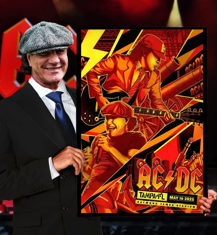 AC'DC Power PWR Up In Tampa 2025 Merch Poster Wall Decor Gifts For ACDC Fans