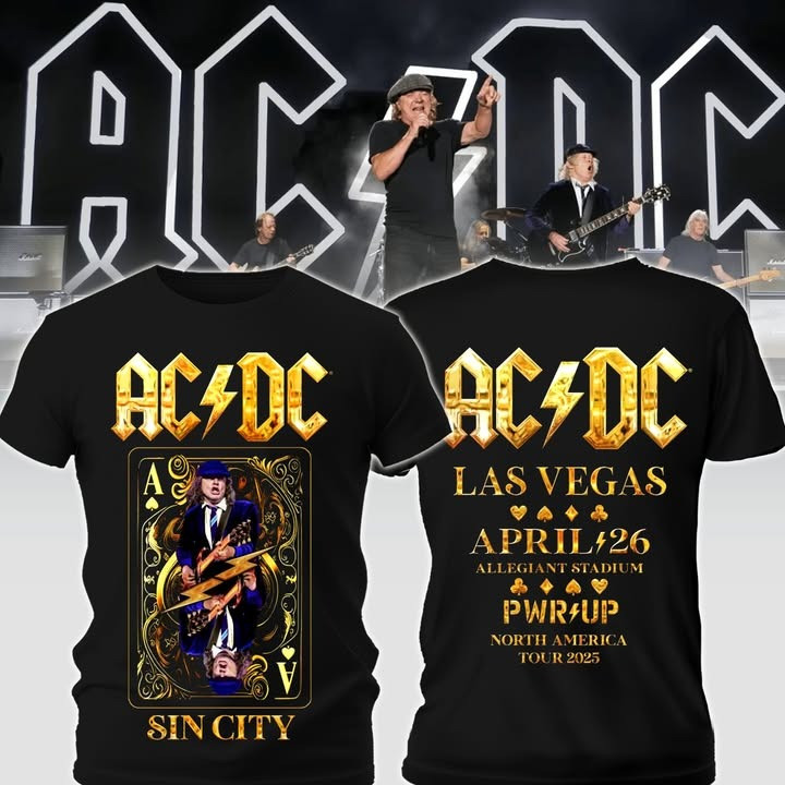 AC/DC Power Up North America Tour 2025 Sin City Las Vegas ACDC Fan Merch Gifts