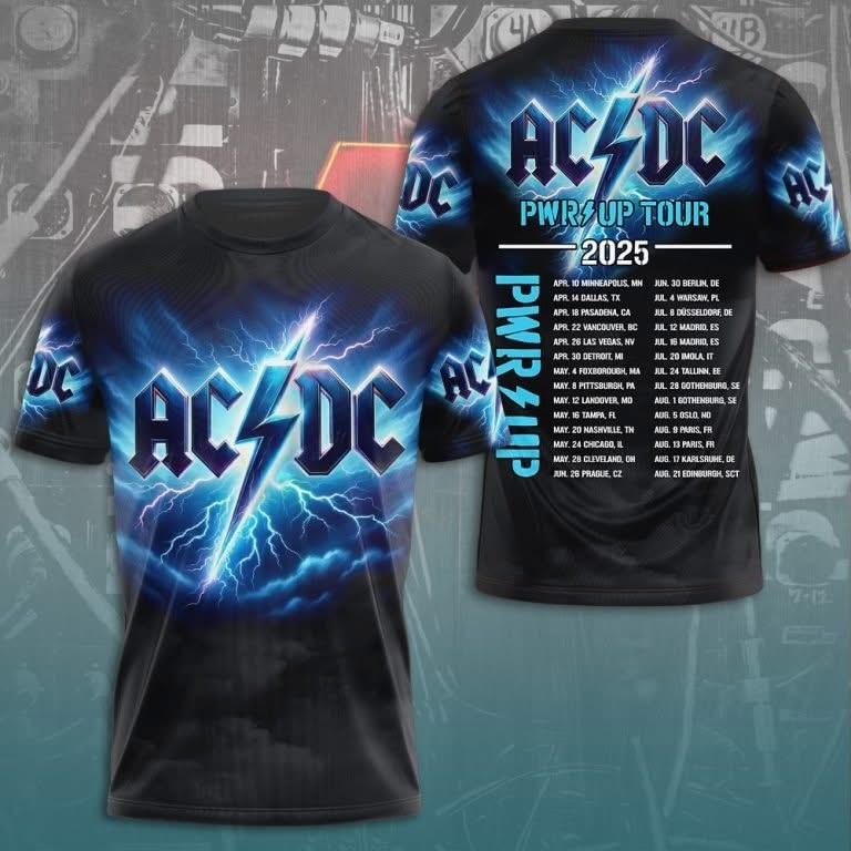 AC'DC Power Up Tour 2025 T-Shirt AC'DC Tour Merchandise Die Hard Fan Gifts