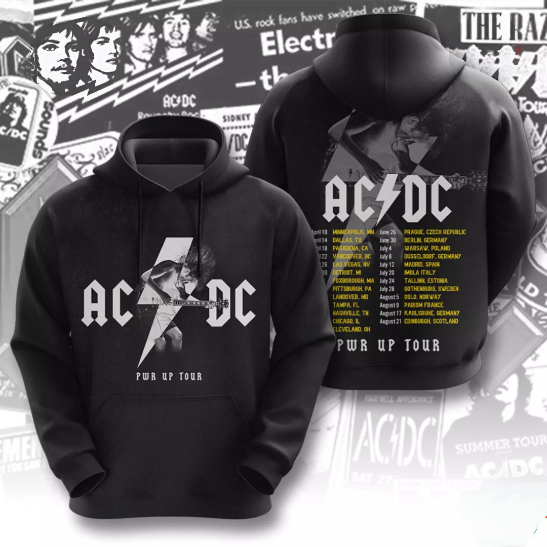 ACDC Pwr Up 2025 3D Hoodie Birthday Gifts For Music Lovers