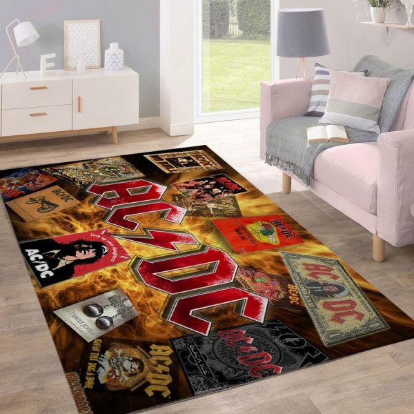 ACDC Pwr Up Tour 2025 Rug Gifts For Rock Band Fans