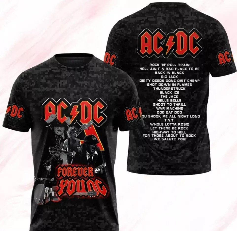 Acdc Pwr Up Tour T-shirt Gift For Fan Music World Tour 2025 Shirt Highway to Hell Merch
