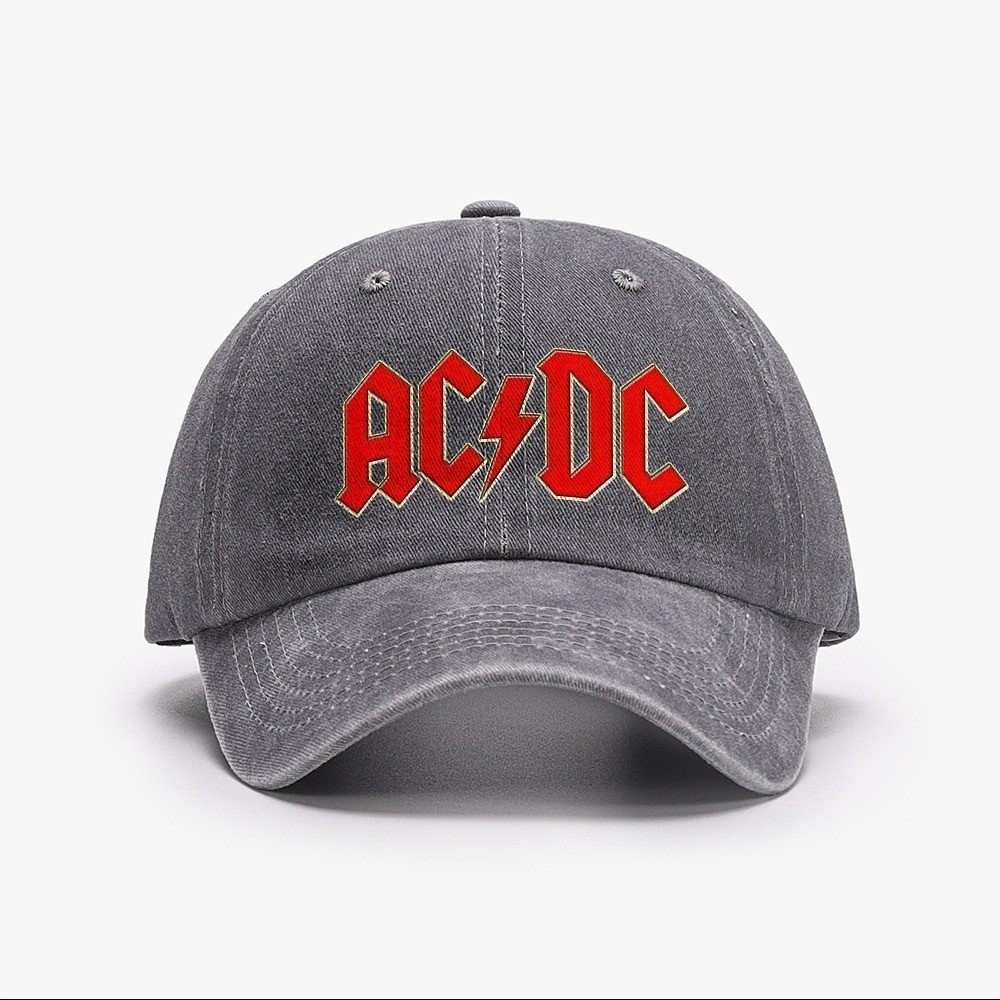 ACDC Unisex Washed Vintage Baseball Cap Best Gift For Fan Lovers