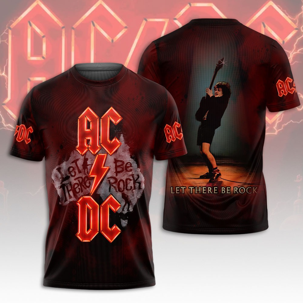 ACDC World Tour Let There Be Rock 2025 T-Shirt Good Gifts For Music Lovers